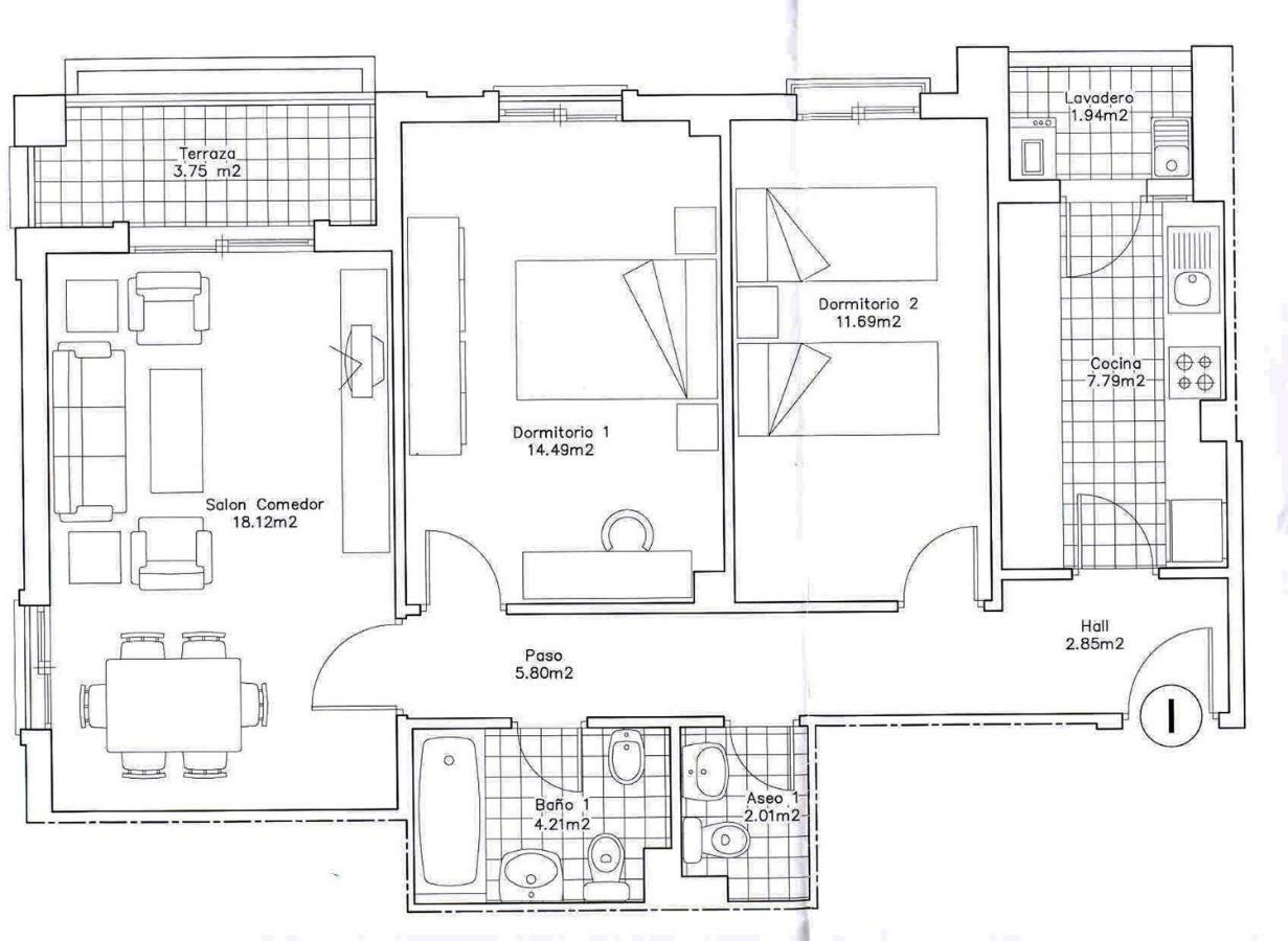 Apartamento 2 Dormitorios En La Mejor Zona De Roquetas Roquetas de Mar Buitenkant foto